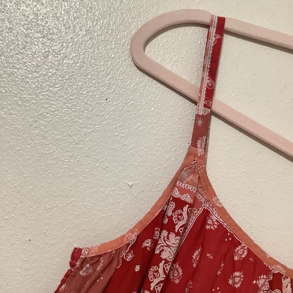 Beach Lunch Lounge Bandana Print Cowgirl Patchwork Print Babydoll Dress Medium - Picture 4 of 15